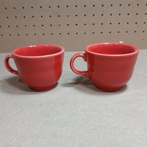 Fiesta Red Tea Coffee Cup 7.75 oz 2 cups